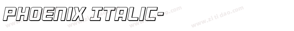 Phoenix Italic字体转换